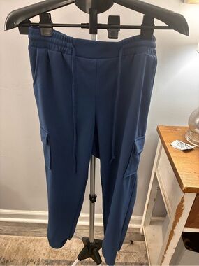 Soho Blue Women's Cargo Jogger Track Pants